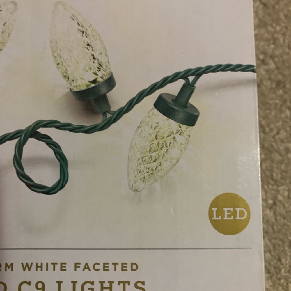 Wondershop Warm White LED C9 String Lights - Picture 3 of 5